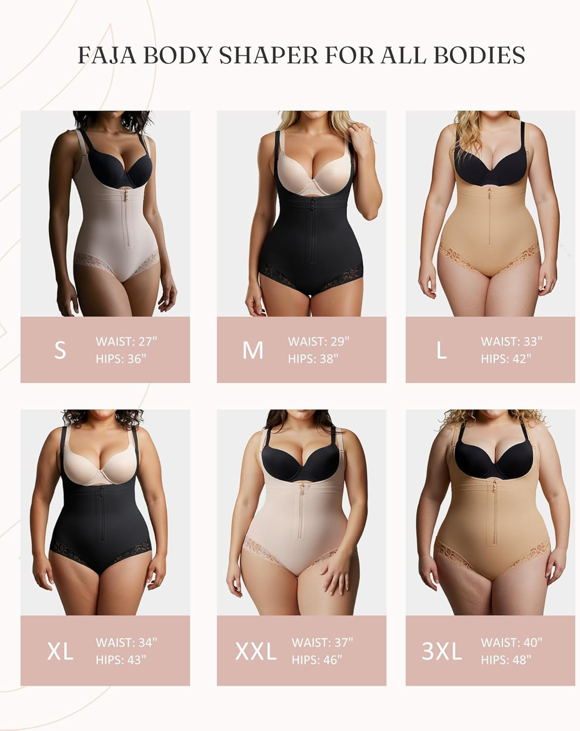 Feelingirl Women'S Faja Body Shaper Postpartum Fajas Colombianas Shapewear Tummy Control Body Shaper Butt Lift Bodysuit