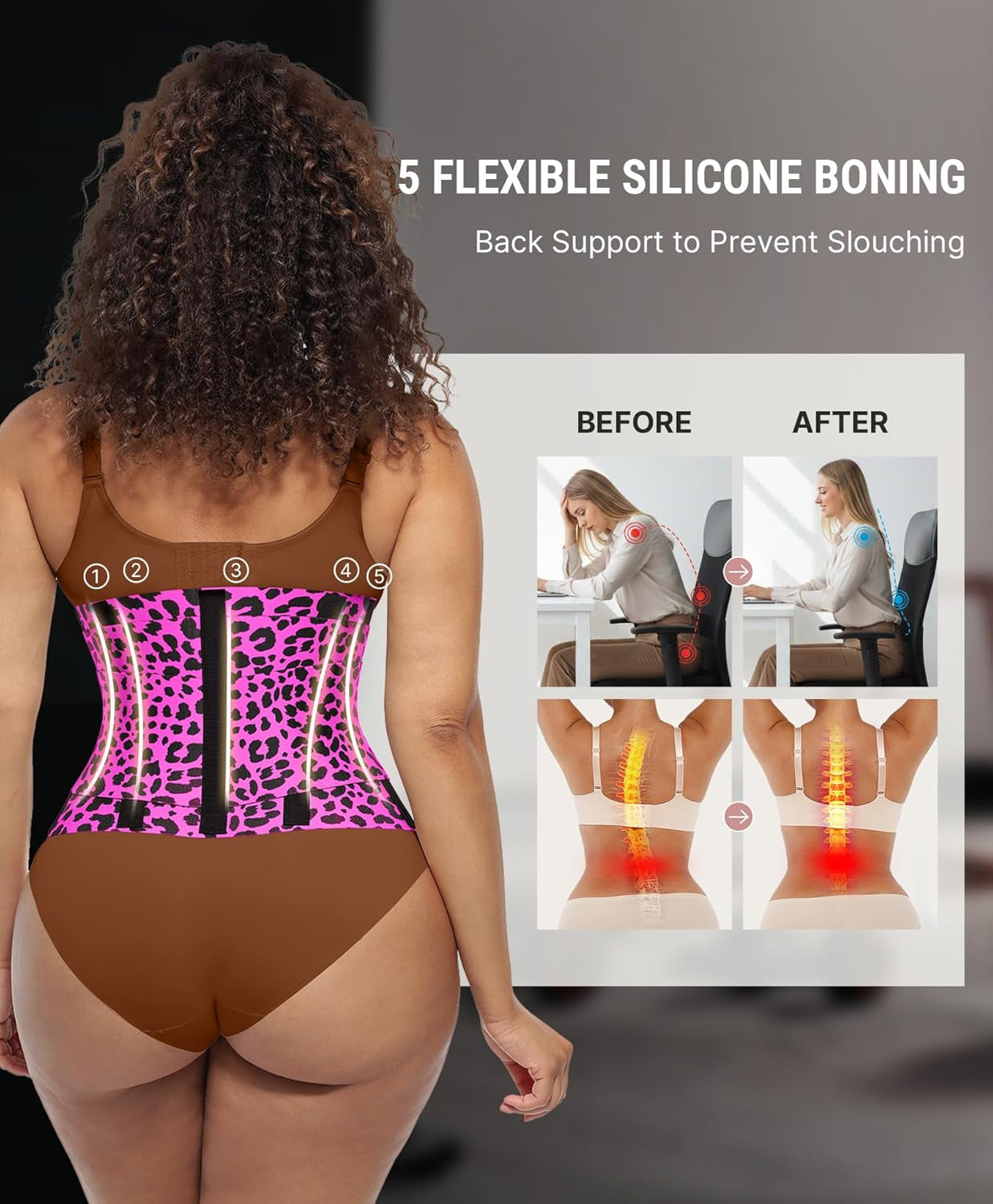 Feelingirl Waist Trainer Belt Waist Cincher Trimmer Ab Belt Tummy Control Body Shaper with Triple Wrap Women and Men