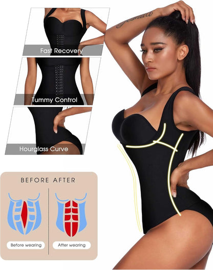 Women'S Underbust Corset Waist Trainer Cincher Steel Boned Body Shaper Tummy Fat Burner S-4XL