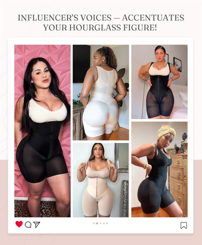 Feelingirl Fajas Colombianas Moldeadoras Butt Lifting Shapewear Tummy Control Postpartum Faja Body Shaper with Zipper Crotch