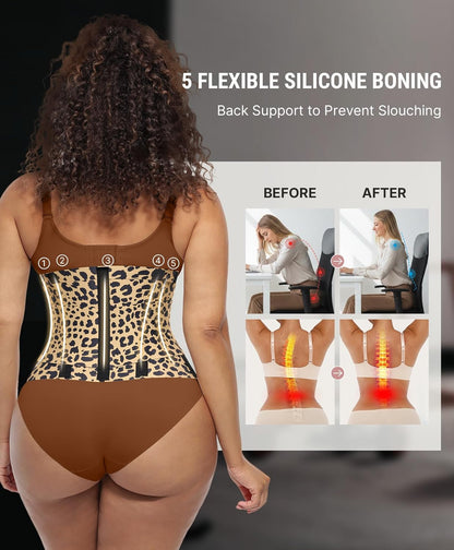 Feelingirl Waist Trainer Belt Waist Cincher Trimmer Ab Belt Tummy Control Body Shaper with Triple Wrap Women and Men