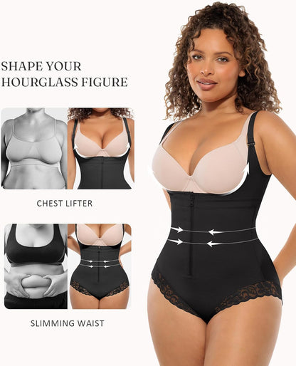 Feelingirl Women'S Faja Body Shaper Postpartum Fajas Colombianas Shapewear Tummy Control Body Shaper Butt Lift Bodysuit