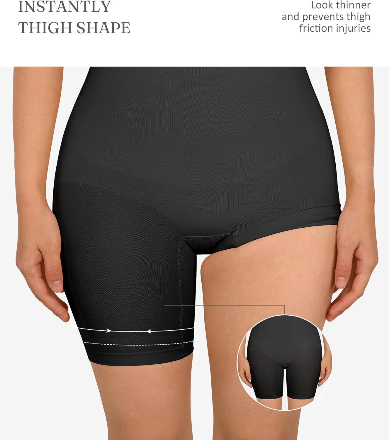 Feelingirl Shapewear Tummy Control Seamless Bodysuit Hip Enhancer Body Shaper for Women