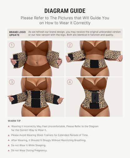 Feelingirl Waist Trainer Belt Waist Cincher Trimmer Ab Belt Tummy Control Body Shaper with Triple Wrap Women and Men